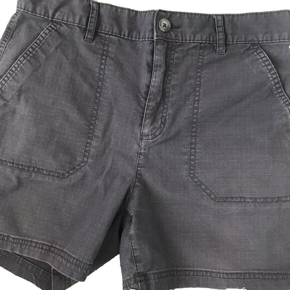 Eddie Bauer Shorts Women's Size‎ 6 Gray Specially Dyed Ripstop Outdoor Hiking - Picture 1 of 14
